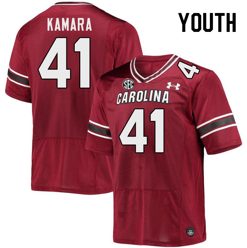 Youth #41 Bangally Kamara South Carolina Gamecocks College Football Jerseys Stitched-Garnet